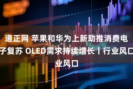 道正网 苹果和华为上新助推消费电子复苏 OLED需求持续增长丨行业风口
